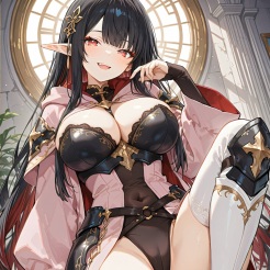 誘惑エルフの壁ヒダ膣迷宮